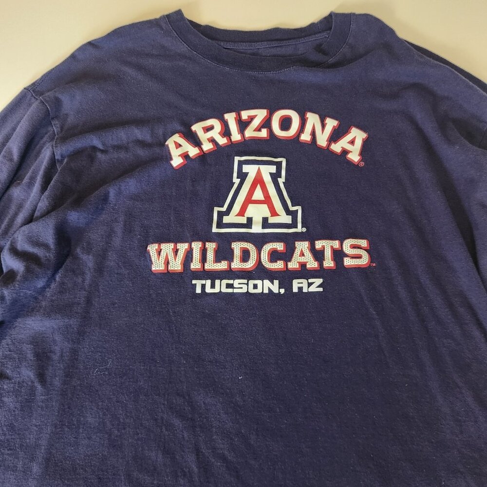 Arizona Wildcats Shirt Long Sleeve Blue Mens‎ Size XL EUC - Picture 3 of 7